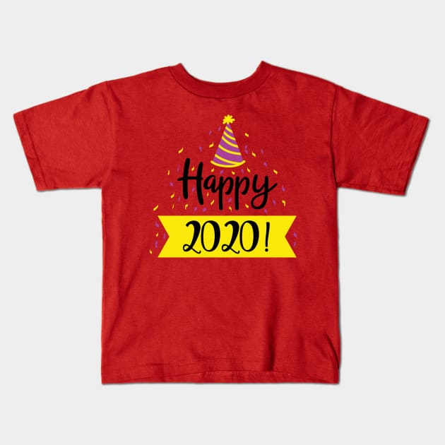 Happy 2020 Kids T-Shirt by holidaystore